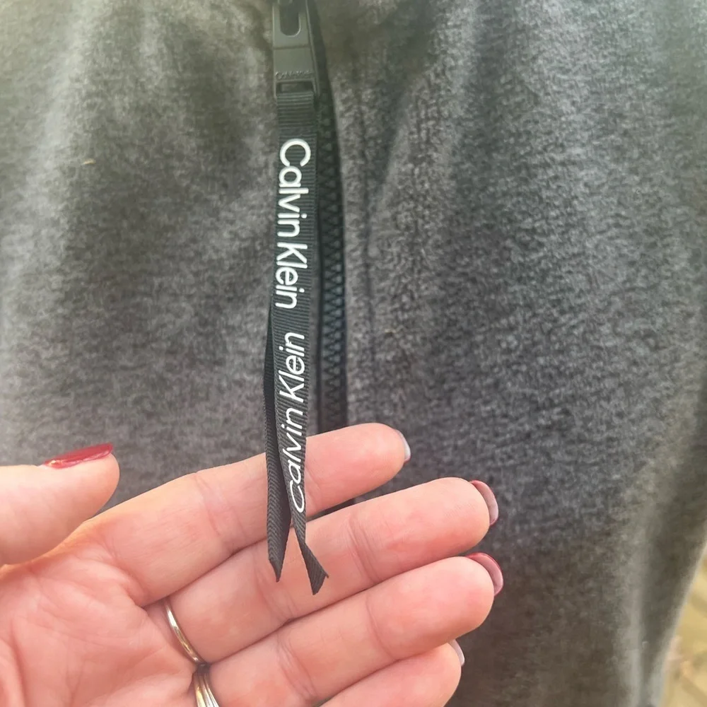 Calvin Klein gray fleece Performance Vest